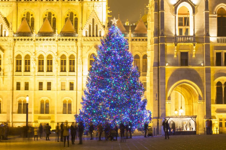 Атмосфера Рождества: 20 самых красивых рождественских елок в Европе